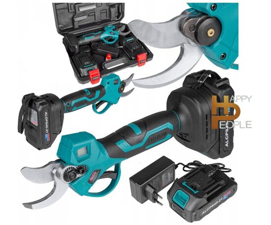 Akumuliatorinės genėjimo žirklės su 2 vnt. akumuliatoriais